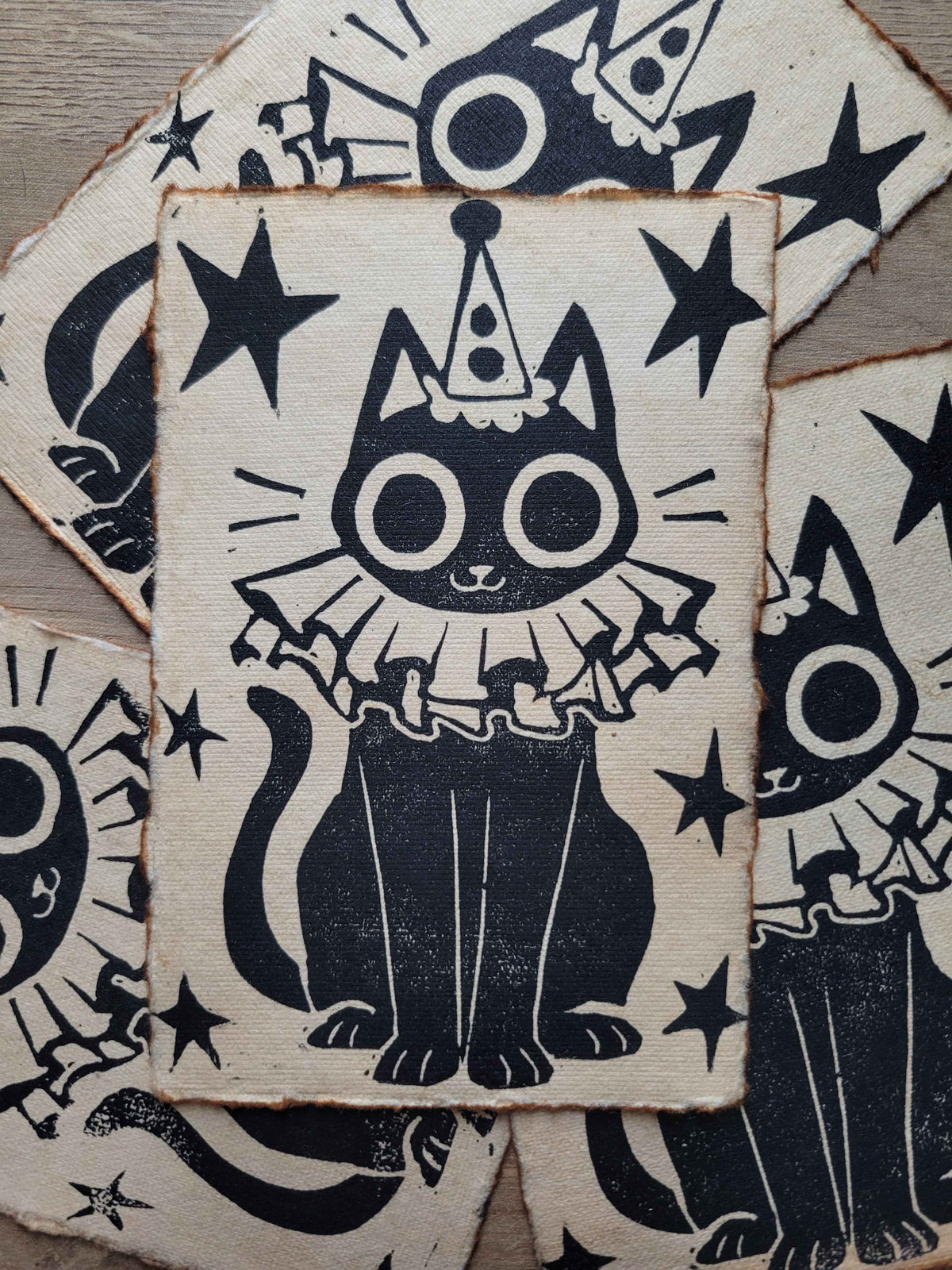 Clown Kitty Print