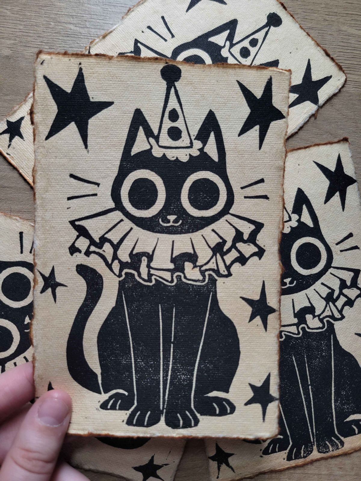 Clown Kitty Print