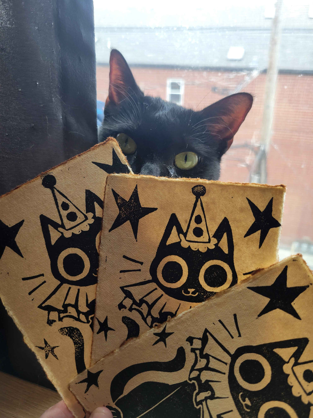 Clown Kitty Print