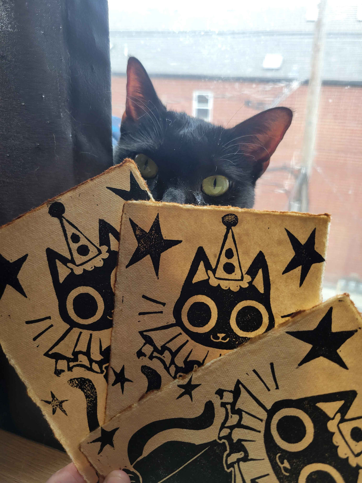 Clown Kitty Print